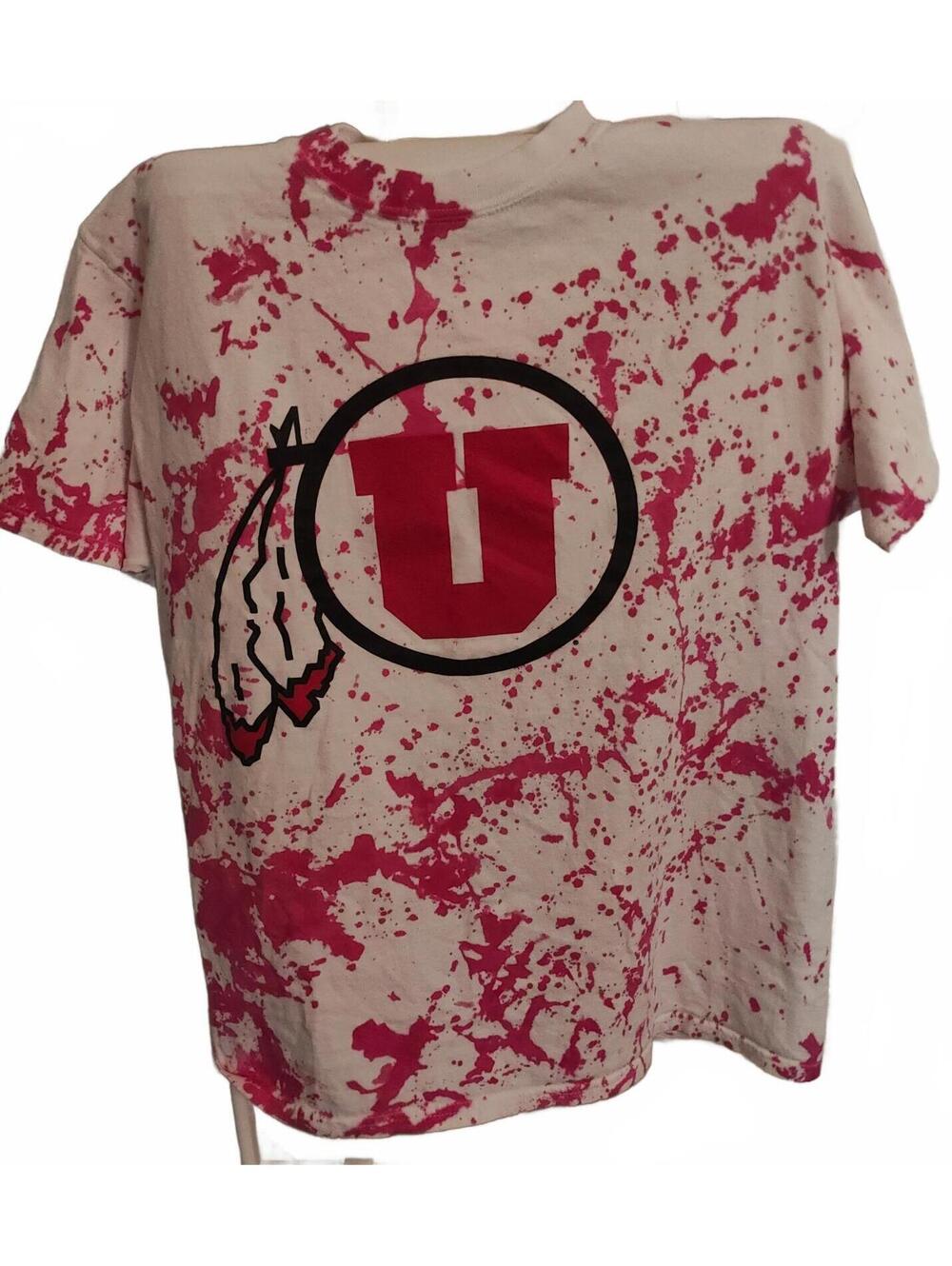 Utah Utes NCAA tie dye tee - champion - M men's - EUC